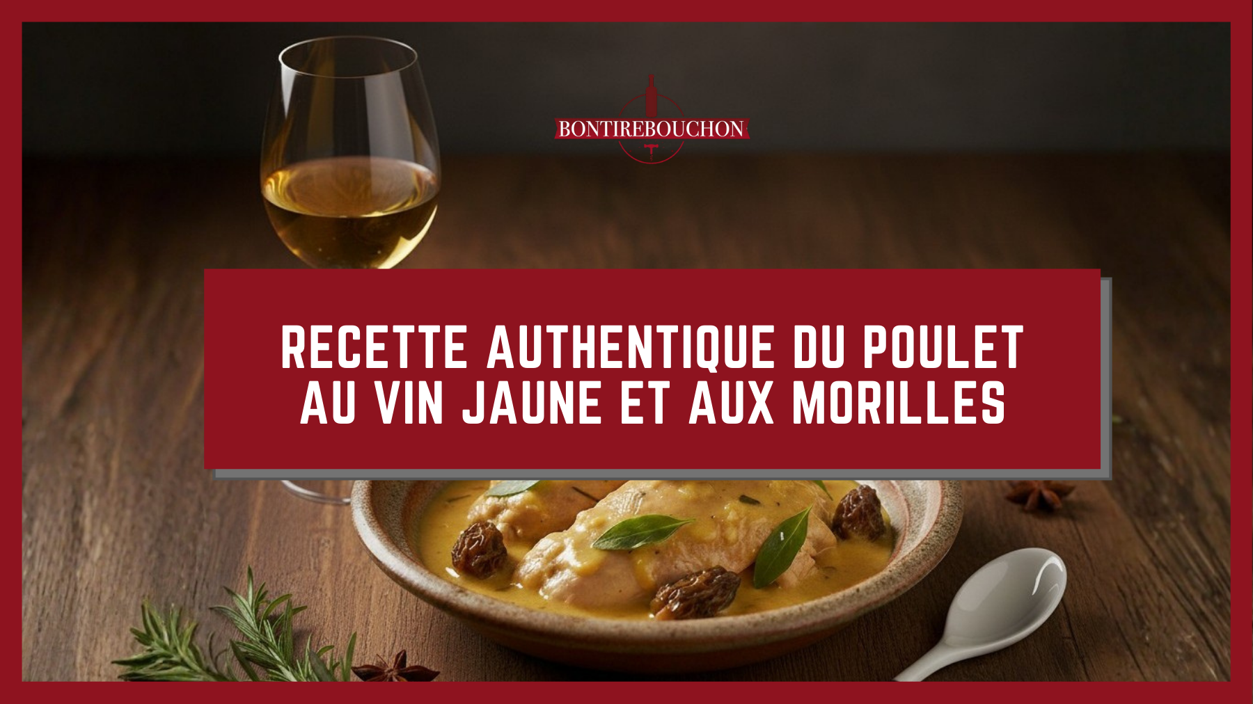 Recette authentique du Poulet au vin jaune et aux morilles