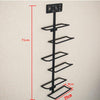 6 Bottles creative wine bottle rack holder Iron Wall-mounted Hanging Wine Rack Holder Simple Support Cabinet bar storage