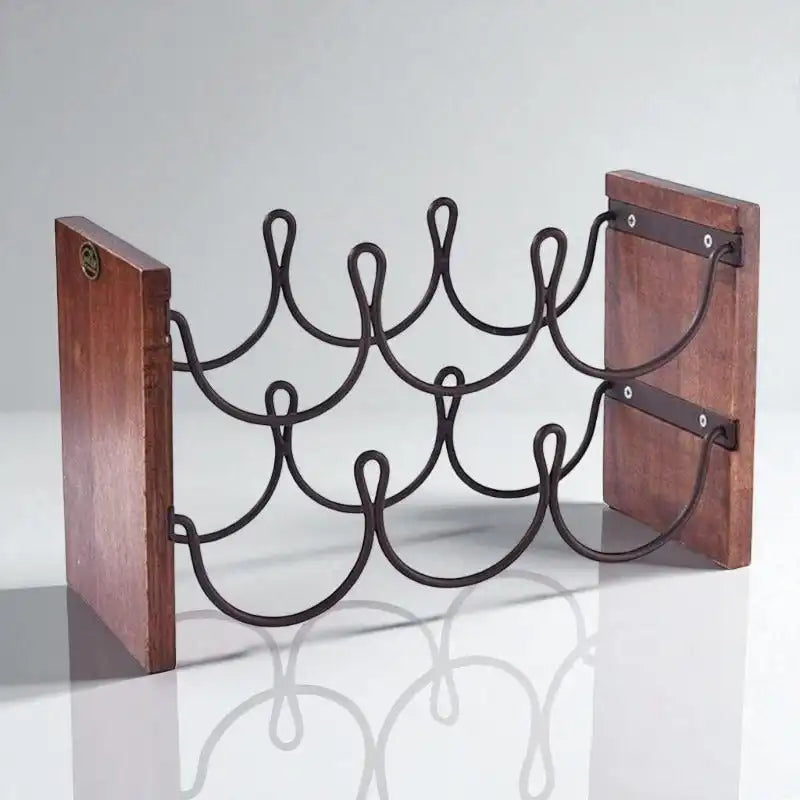 Weinregal Holz Metall