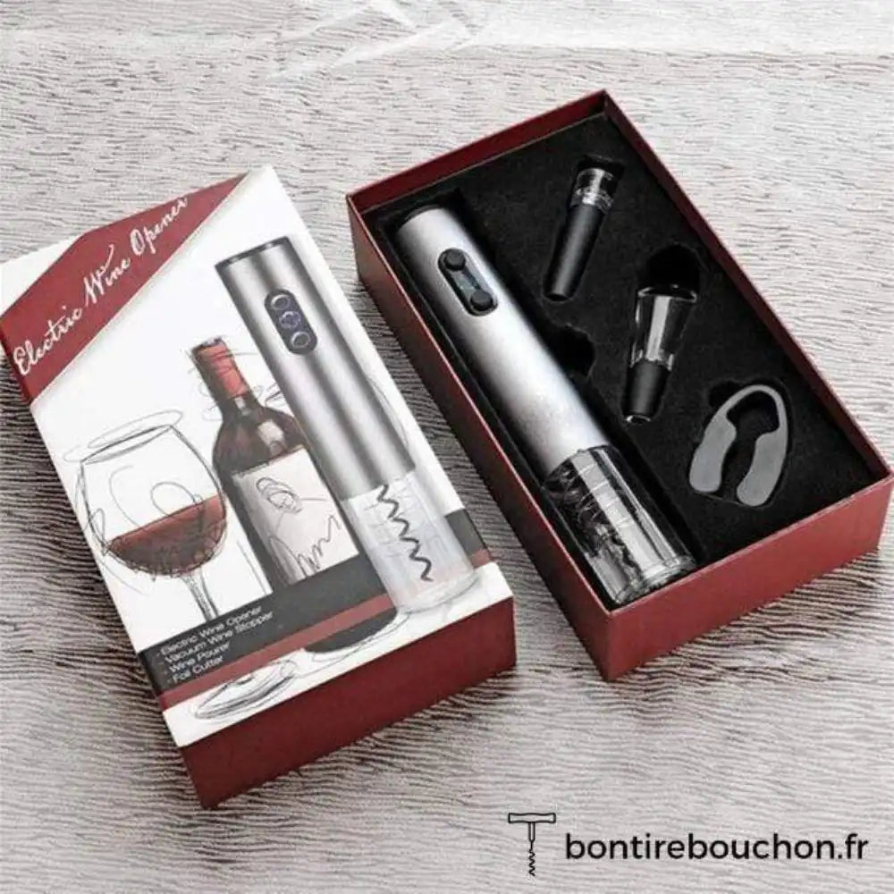 Coffret Tire-bouchon Électrique Gris