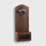 Décapsuleur Mural Bois réceptacle