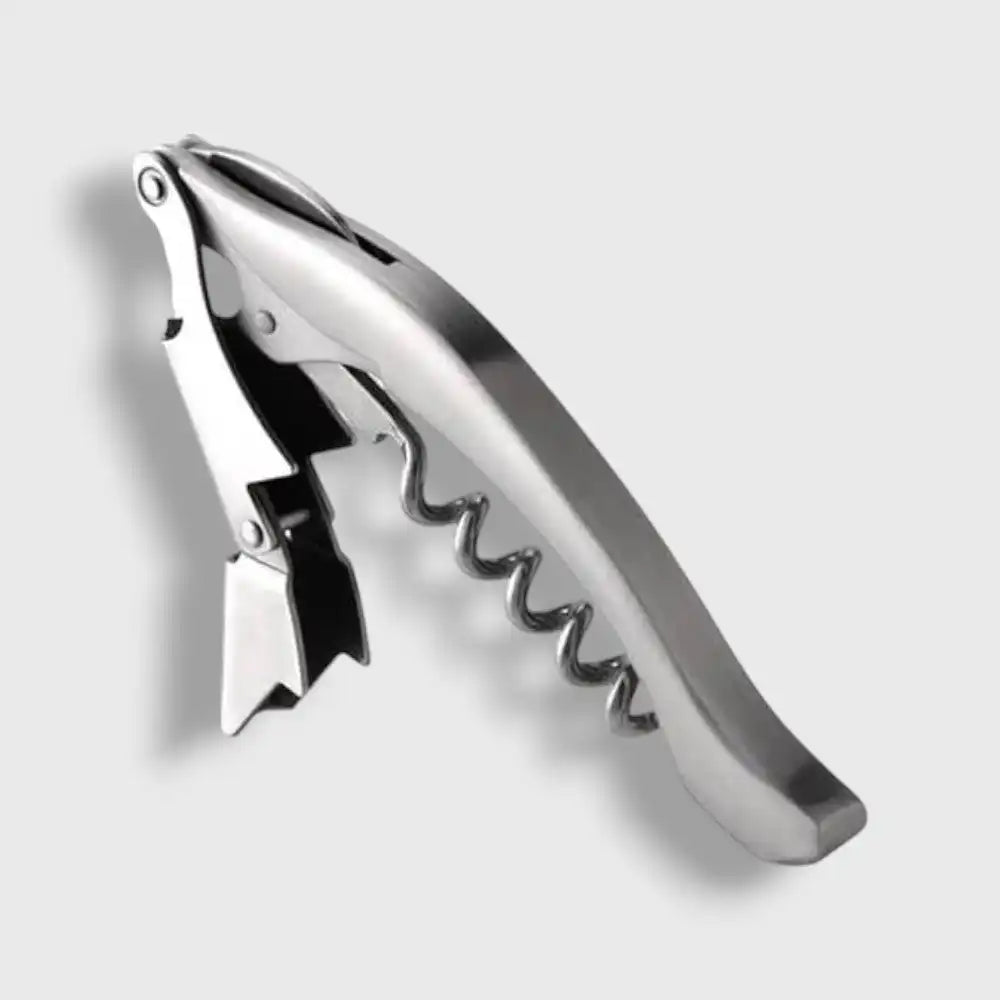 Kellnermesser Doppelhebel Edelstahl