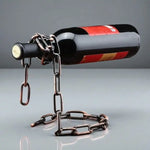Porte-bouteille de Vin Chaîne Bronze