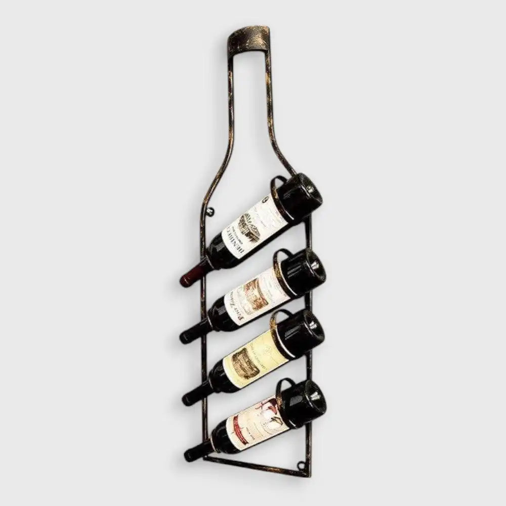 Wandmontierter Flaschenhalter für Wein