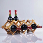 Range bouteille de vin en bois