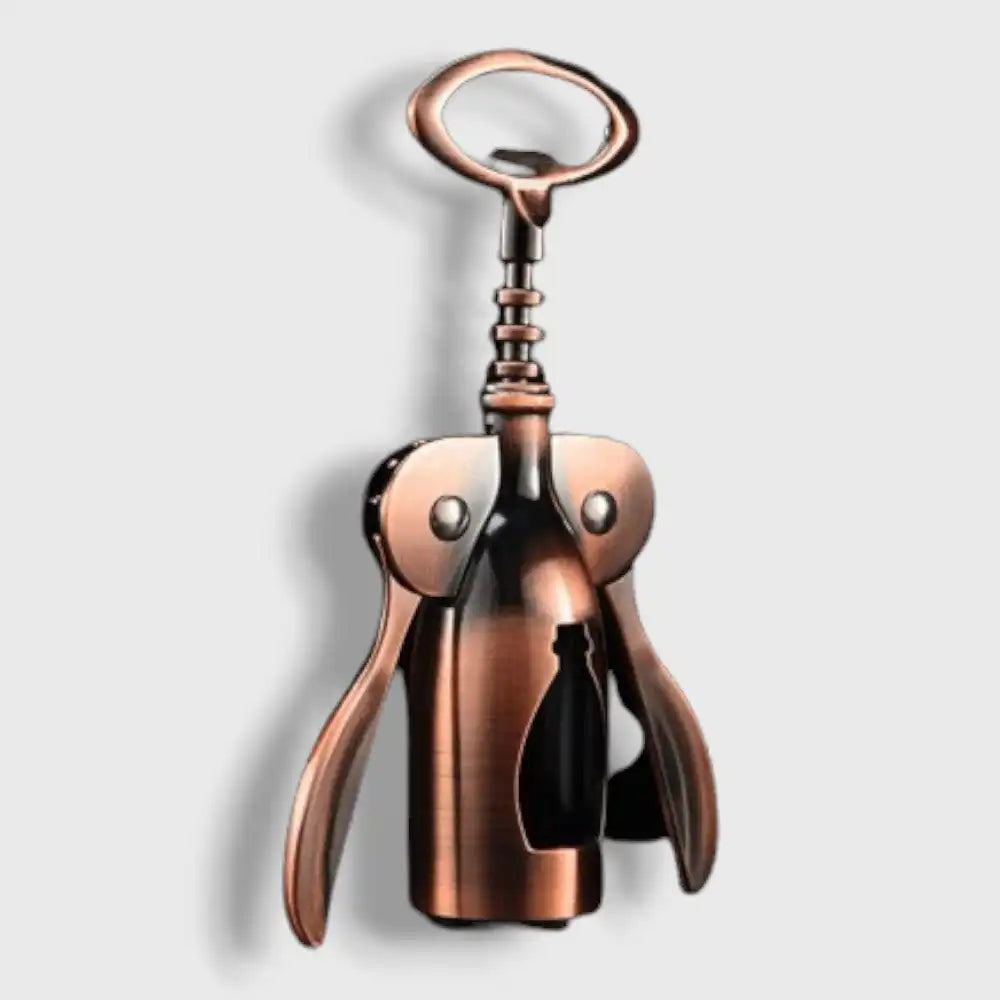 Wein öffnen Korkenzieher Glocke